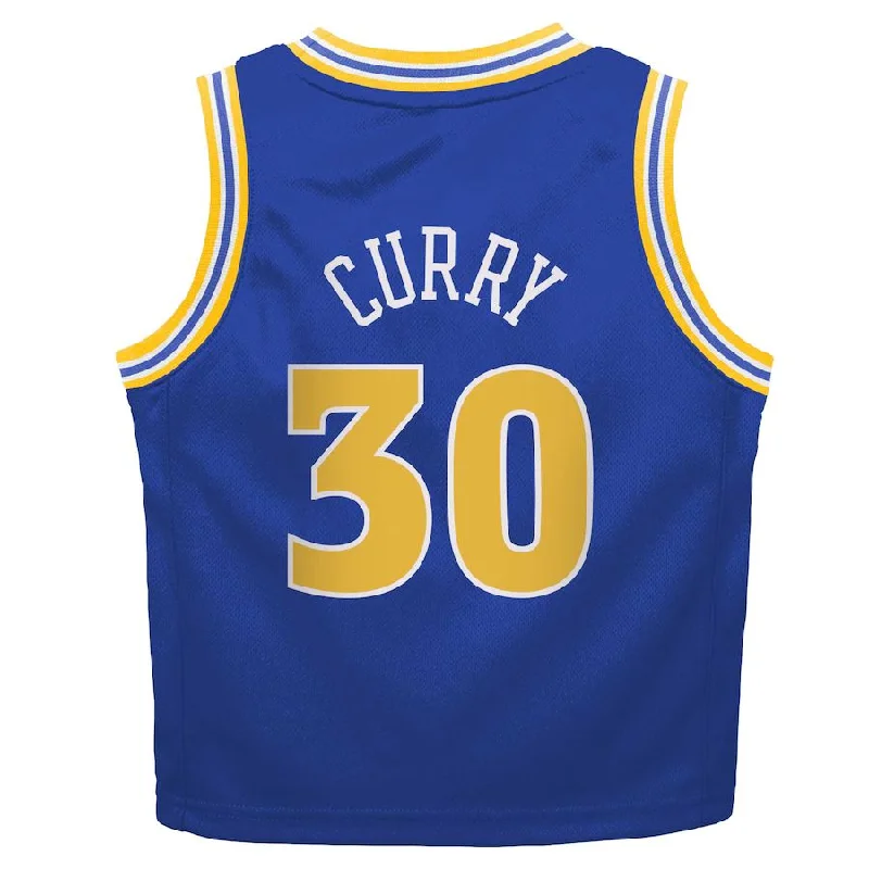 G.State Warriors #30 Stephen Curry Toddler 2022-23 Swingman Jersey Classic Edition Royal Stitched American Basketball Jersey-NFC Fan Football Jersey -