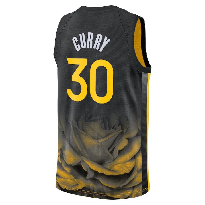 G.State Warriors #30 Stephen Curry Unisex 202223 Swingman Jersey City Edition Black Stitched American Basketball Jersey-NFC NFC Football Jersey with Autograph -