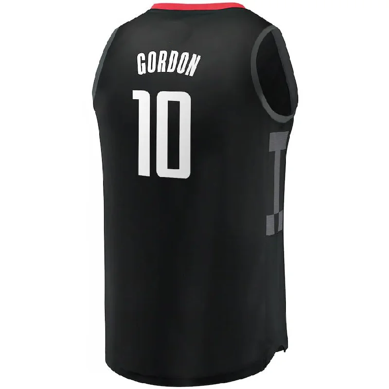 H.Rockets #10 Eric Gordon Fanatics Branded Fast Break Replica Jersey Statement Edition Black Stitched American Basketball Jersey-NFC NFL Jersey Online Store -