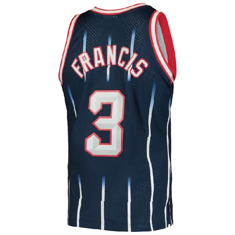 H.Rockets #3 Steve Francis Mitchell & Ness 1999-2000 Hardwood Classics Swingman Player Jersey Navy Stitched American Basketball Jersey-NFC Team Logo Football Jersey -