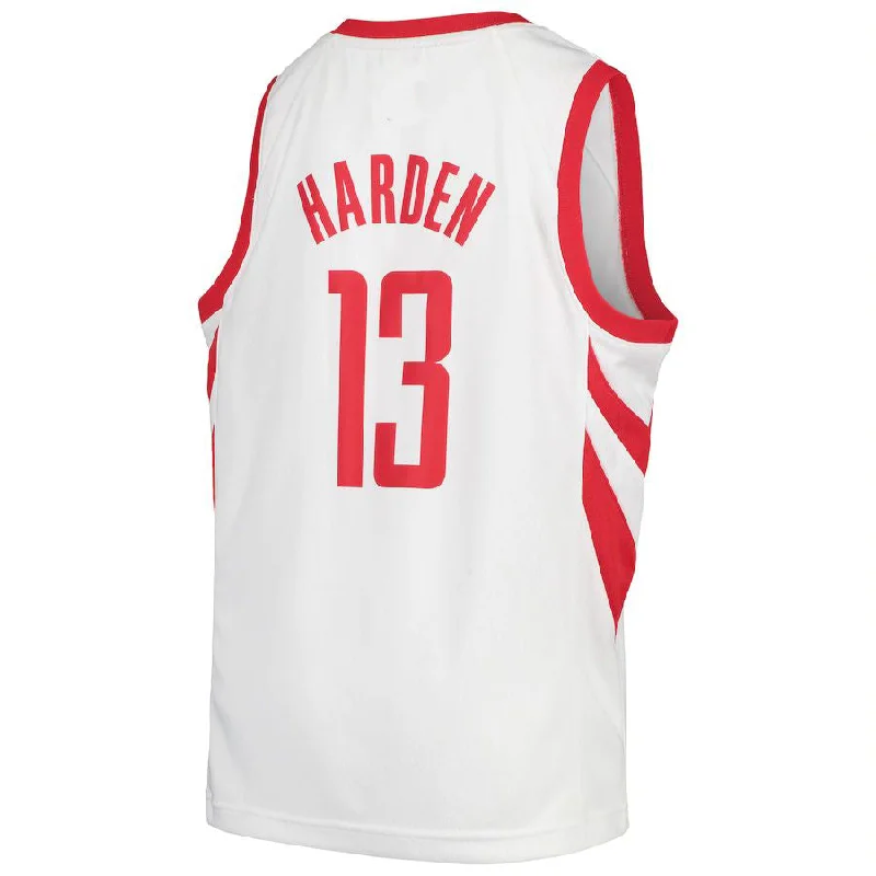 H.Rockets #13 James Harden Swingman Jersey  White Association Edition Stitched American Basketball Jersey-NFC Jersey for Adults -