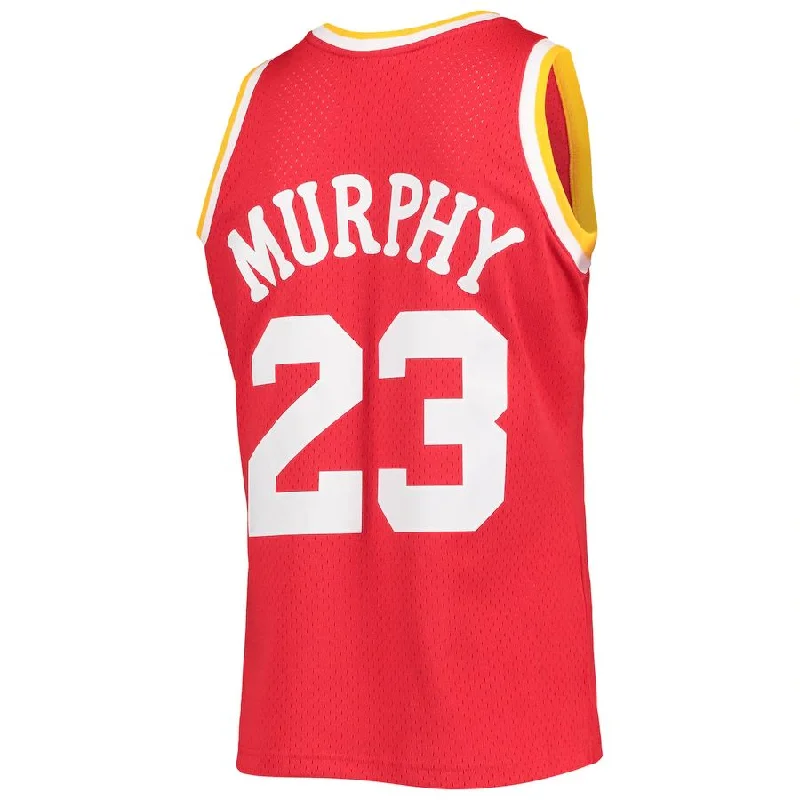 H.Rockets #23 Calvin Murphy Mitchell & Ness 1978-79 Hardwood Classics Swingman Jersey Stitched American Basketball Jersey-NFC NFC Jersey with Player Number -