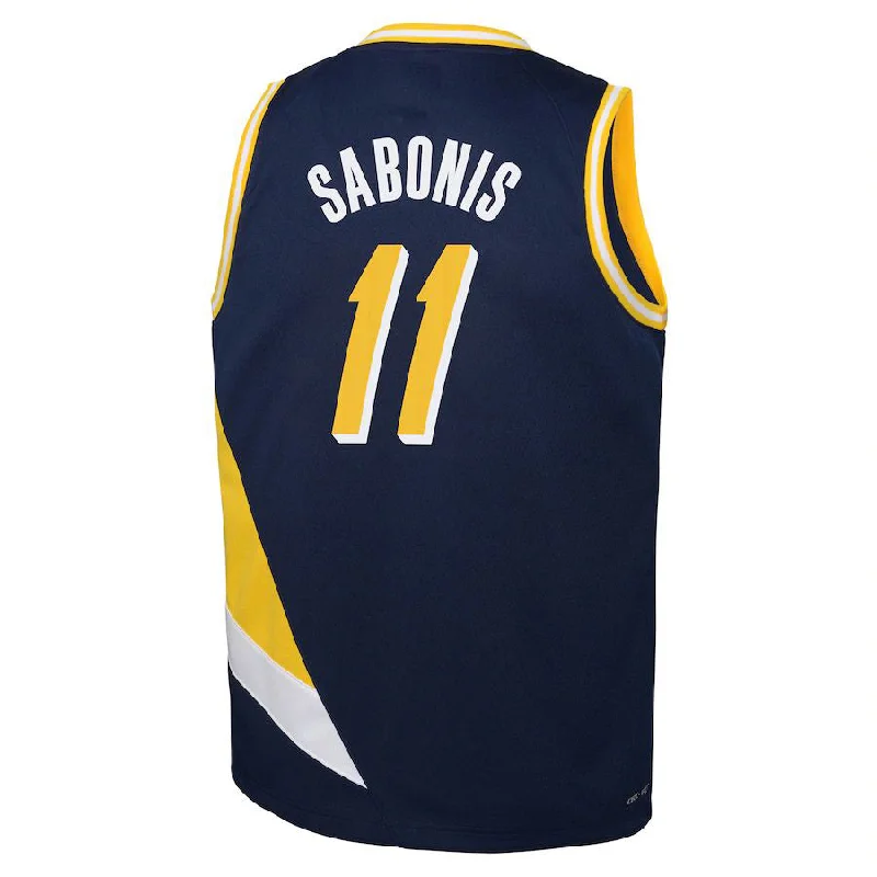 IN.Pacers #11 Domantas Sabonis  2021-22 Swingman Jersey City Edition Navy Stitched American Basketball Jersey-NFC NFC Game Jersey for Sale -