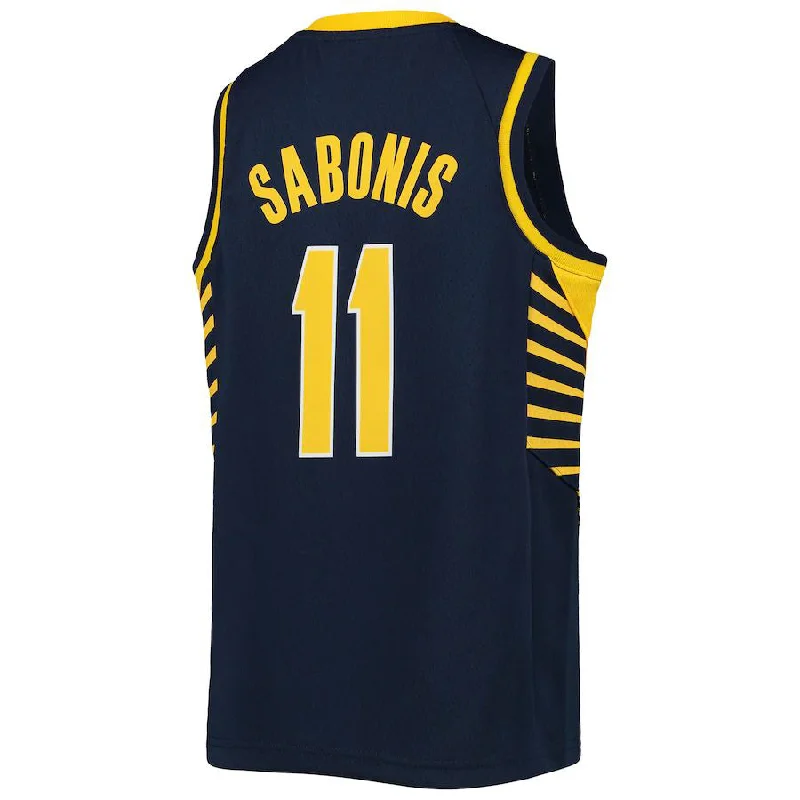 IN.Pacers #11 Domantas Sabonis  2021-22 Diamond Swingman Jersey City Edition Navy Stitched American Basketball Jersey-NFC Limited Edition NFC Football Jersey -