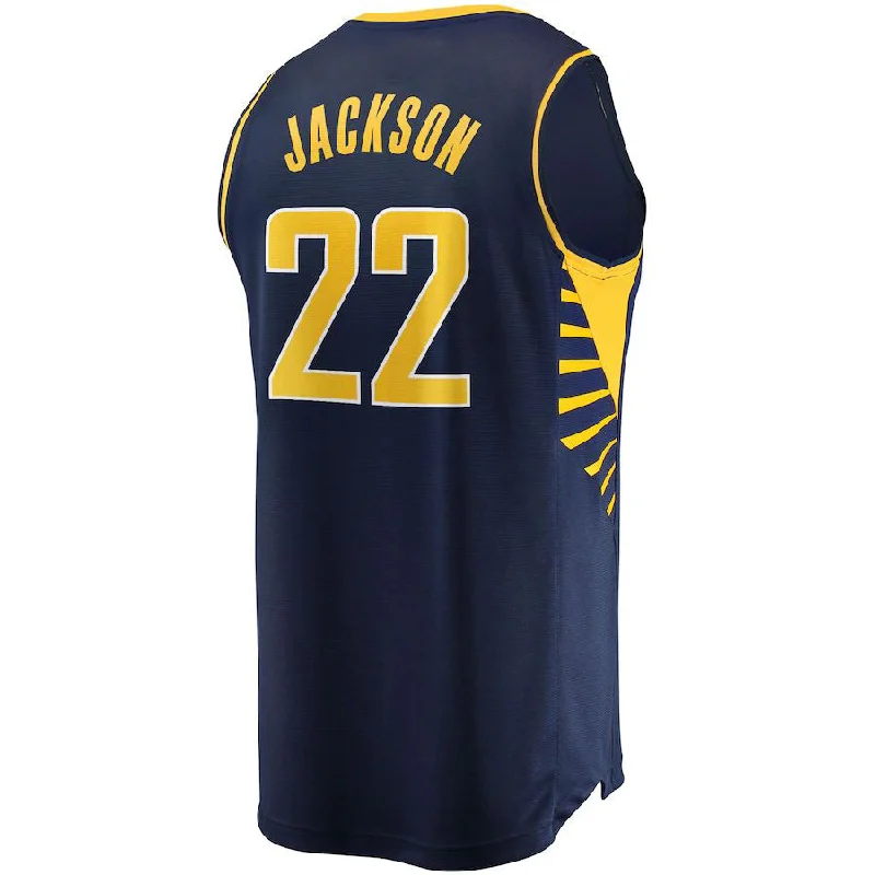 IN.Pacers #22 Isaiah Jackson Fanatics Branded 2021-22 Fast Break Replica Player Jersey Icon Edition Navy Stitched American Basketball Jersey-NFC NFC Jersey for Women -