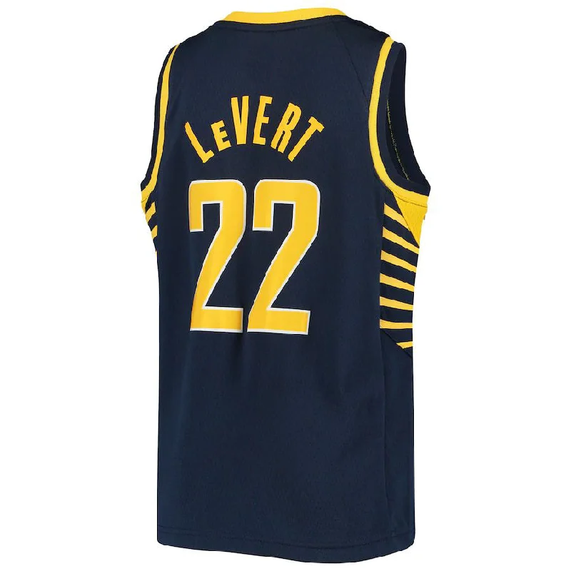 IN.Pacers #22 Caris LeVert 2020-21 Swingman Jersey Navy Icon Edition Stitched American Basketball Jersey-NFC Custom Jersey -