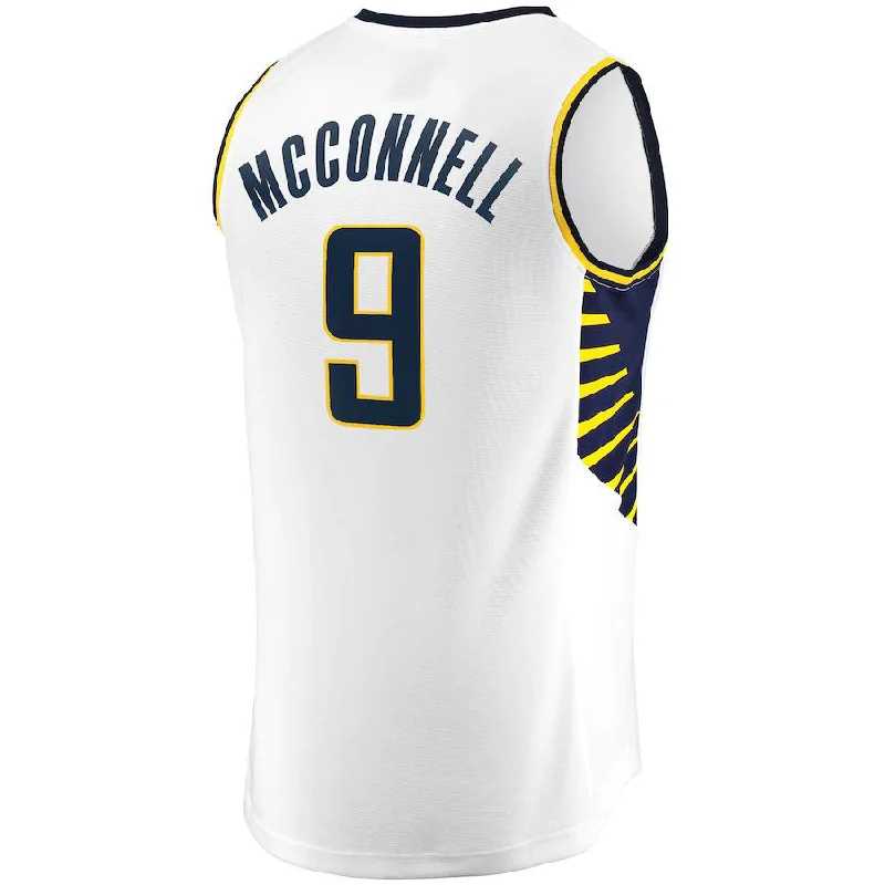 IN.Pacers #9 T.J. McConnell Fanatics Branded Fast Break Player Replica Jersey Association Edition White Stitched American Basketball Jersey-NFC NFC Jersey Deals -