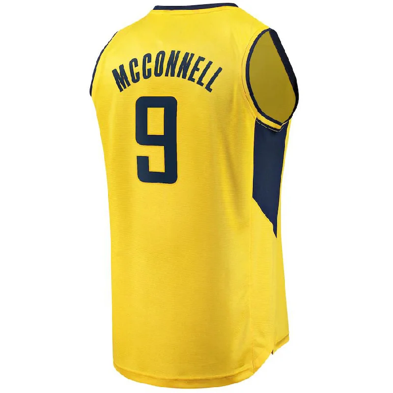 IN.Pacers #9 T.J. McConnell Fanatics Branded Youth Fast Break Replica Player Jersey Statement Edition Gold Stitched American Basketball Jersey-NFC NFC Jersey Replica Sale -