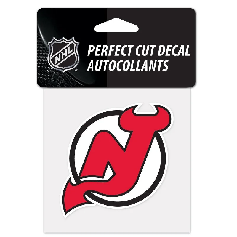 New Jersey Devils 4" x 4" Logo Decal-NFC NFC Limited Edition Jersey -