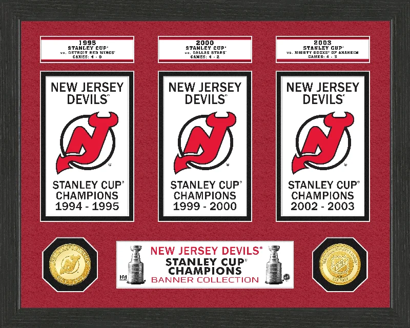 New Jersey Devils Stanley Cup Banner Collection Photo Mint-NFC NFC Football Jersey Online Store -