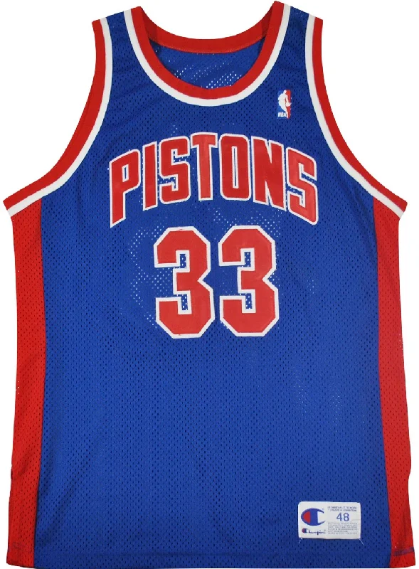 Vintage Champion Brand Detroit Pistons Authentic Grant Hill Stitched Jersey Size X-Large-NFC NFC Game Jersey -