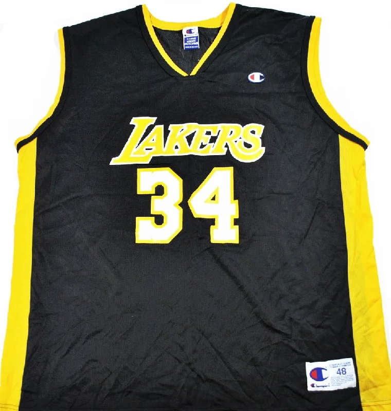 Vintage Champion Brand Los Angeles Lakers Shaquille O'Neal Jersey Size X-Large-NFC Team Logo Jersey -